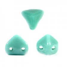 Les perles par Puca® Super-kheops beads Opaque Green Turquoise 63130